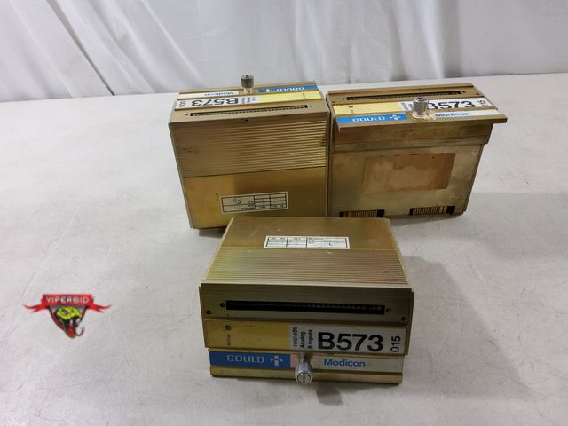 Lot 7-133485 - (3) Gould Modicon input modules. #B573.