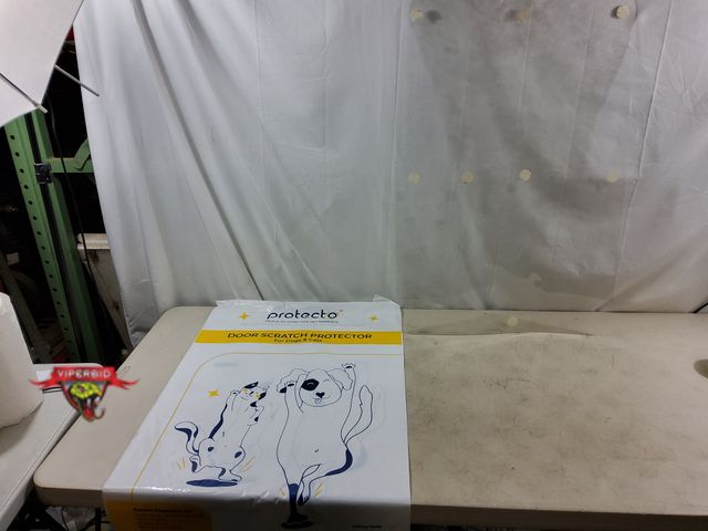 Lot 7-133893 - Used. Clear Door Scratch Protector for Pets. **Note: Needs some Cleaning and New Adhesive.** (23-1/2...