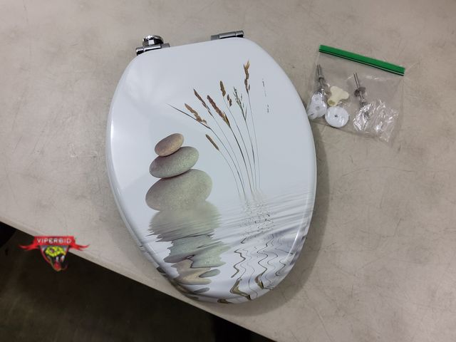 Lot 7-131571 - Sanilo elongated decorative toilet seat.