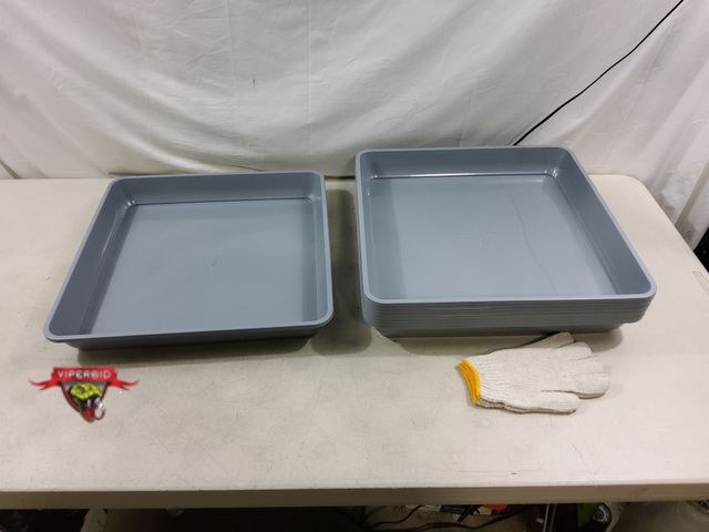 Lot 7-130274 - New! (9) Tulpeed 18" Square planter saucers.
