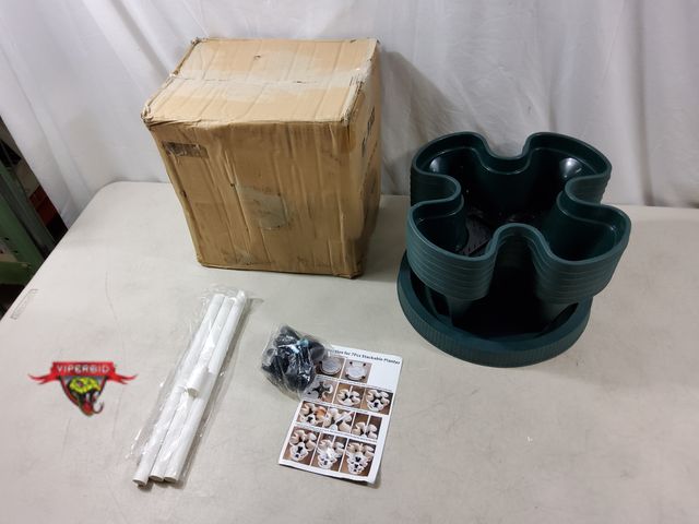 Lot 7-134776 - Rolling 6 Tier stackable planter Growing a Variety of Strawberries, Vegetables, Herbs, &amp; Flowers...