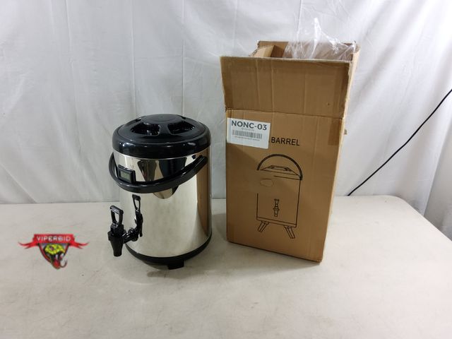 Lot 7-133936 - 2.2 Gallon Insulated Beverage Dispenser with Spigot and thermometer.