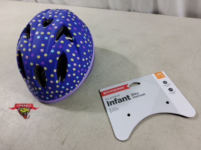 Lot 7-135610 - Schwinn classic infant bike helmet. Ages 1-3.