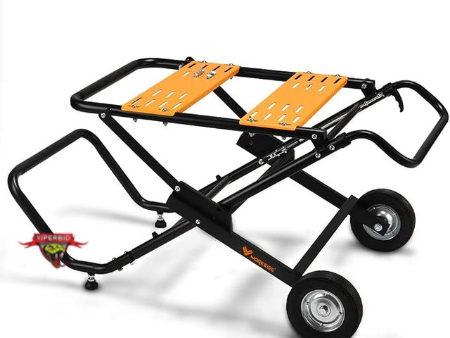 Lot 7-133856 - Looks new! Workess Foldable &amp; Portable Table Saw Stand. 47.25"L x 27.9"W x 22.8"H