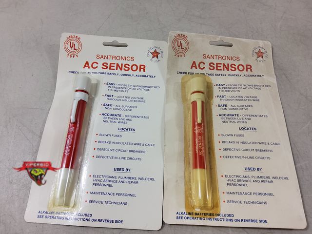 Lot 7-134382 - New! (2) Santronics AC Sensors. Detects 100-600vac.