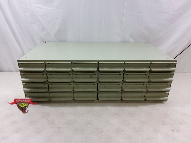 Lot 7-133410 - 24 Drawer Equipto Parts Bin Cabinet. 34-1/4" X 17"D X 10-3/4"H.