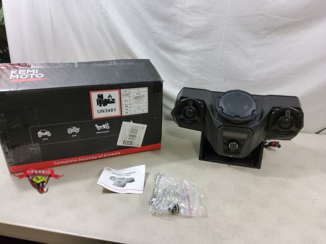 Lot 7-130803 - Retail value $296! KEMIMOTO UTV One-Piece 3-Speaker Audio Radio Kit w/ 5.25" Woofer. Model B0117-030...