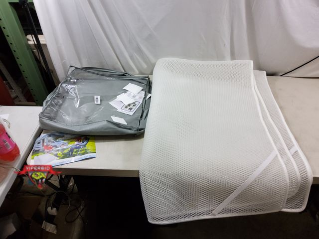 Lot 7-134735 - Used. Breathable 3D Mesh Fabric Mattress Underlay. (54"W x 75"L) *Small Stain*