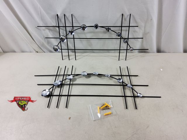 Lot 7-134990 - (2) Metal Hanging Wall Decor. (24"W x 10"T)