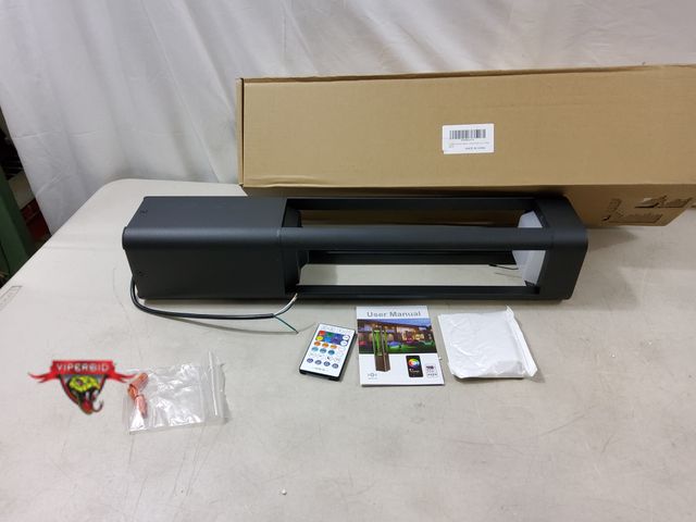 Lot 7-130549 - Yotivki Smart Outdoor Bollard Path Lights, Bluetooth App &amp; Remote Control RGBCW Color-Changing. ...