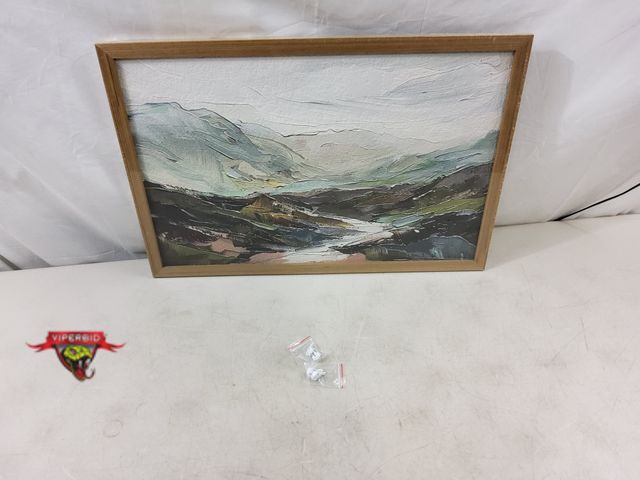 Lot 7-130209 - Framed wall art. 23-5/8" X 15-3/4".