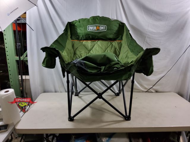 Lot 7-132723 - Overmont Oversized XL Camping Chair for Adults - 400lbs Support Heavy-Duty Padded Folding Chair with...