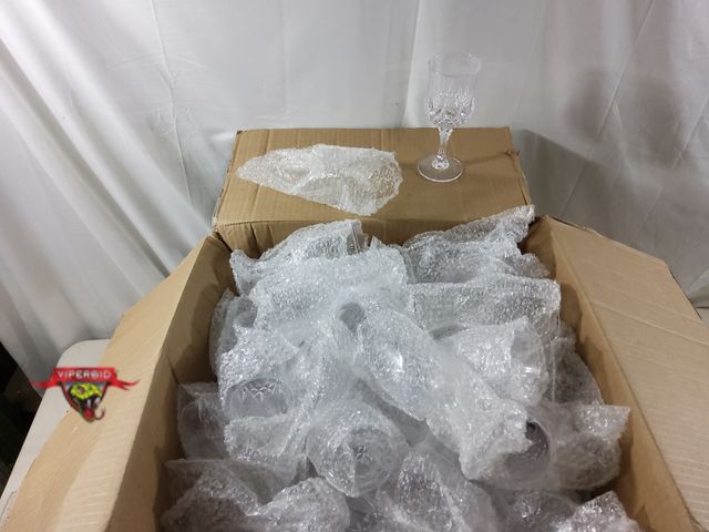 Lot 7-135802 - Approximatley 96 - Disposable plastic glasses. 6-1/2"H.