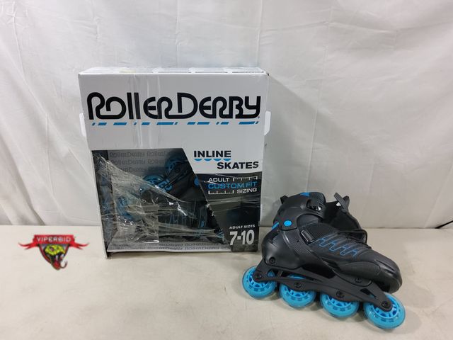 Lot 7-131564 - Roller Derby adjustable inline skates. Adult size: 7-10.