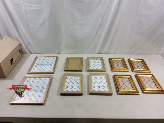 Lot 7-123465 - (4) 4" X 6", (4) 5" X 7" and (2) 10" X 8" Picture frames.