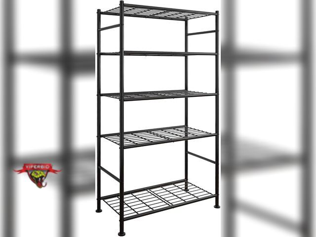 Lot 7-130557 - Sakugi 5-Tier Wire Shelving Unit. 33.0" W x 12.6" D x 72.0" H.
