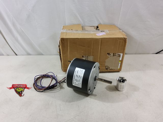 Lot 7-134173 - Single Phase asynchronous ac motor. 208-230V. 60 HZ. 1/8 hp. 825 rpm. 0.89A.