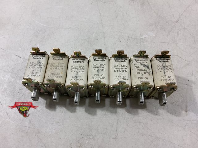 Lot 7-135734 - Bussman 171 A 4214 Fuses. 50A 500V