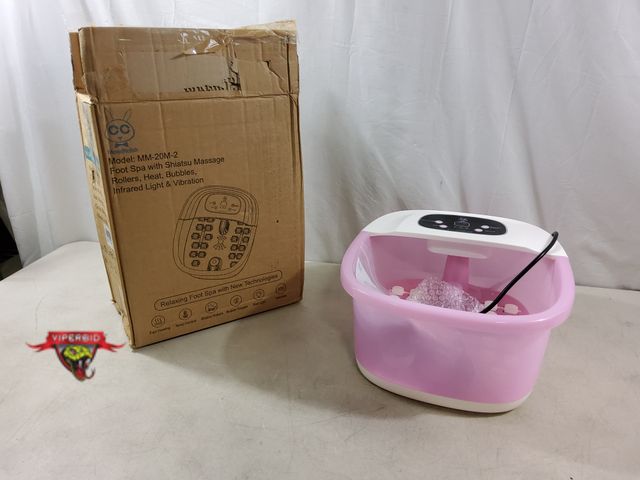 Lot 7-134722 - MoodRelish foot spa with shiatsu maddage rollers, heat, bubbles, infrared light &amp; vibration. Mod...