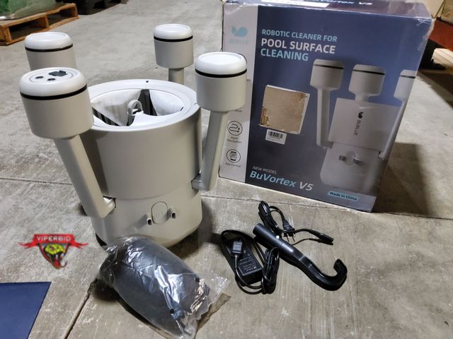Lot 7-133406 - BuBlue robotic pool surface cleaner. Model BuVortex 5. Unable to test.