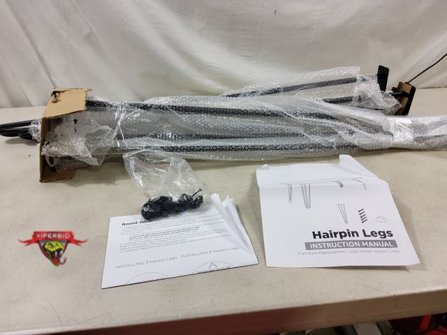 Lot 7-130407 - (4) Hairpin table legs. 36"H.