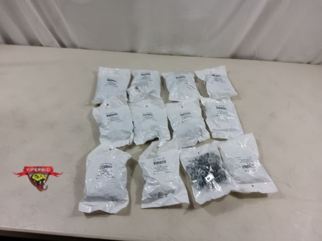 Lot 7-123452 - New! (12) Bags of 50 - 1/4 Clamping dia. tube clamps. Galvanized steel. Part no. 2UTD8.