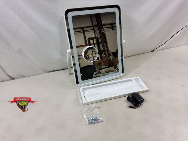 Lot 7-130188 - Vanity mirror with stand. 17-3/8" X 12-7/8".