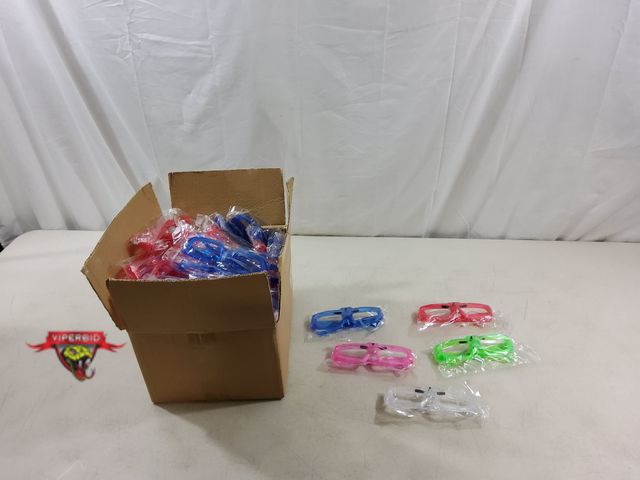 Lot 7-130959 - New! Approximatley (70) LED plastic glasses.
