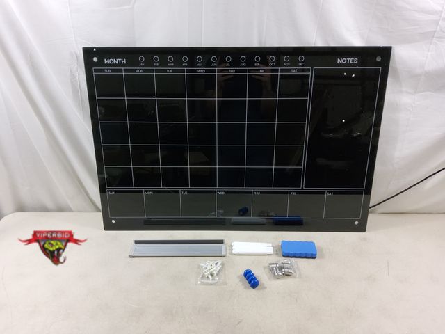 Lot 7-134540 - 24" X 36" Magnetic glass whiteboard with accessories.