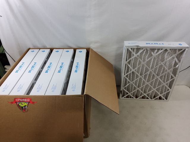 Lot 7-130783 - (6) 20" X 25" X 4"  AC / Furnace filters. Merv 8.
