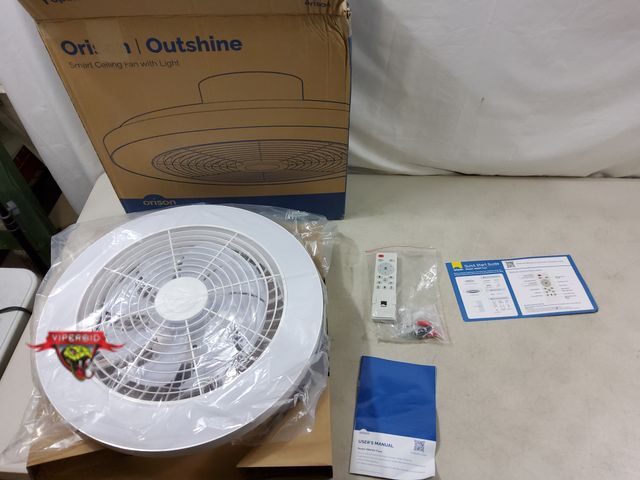 Lot 7-130687 - Orison 20" smart ceiling fan with remote.