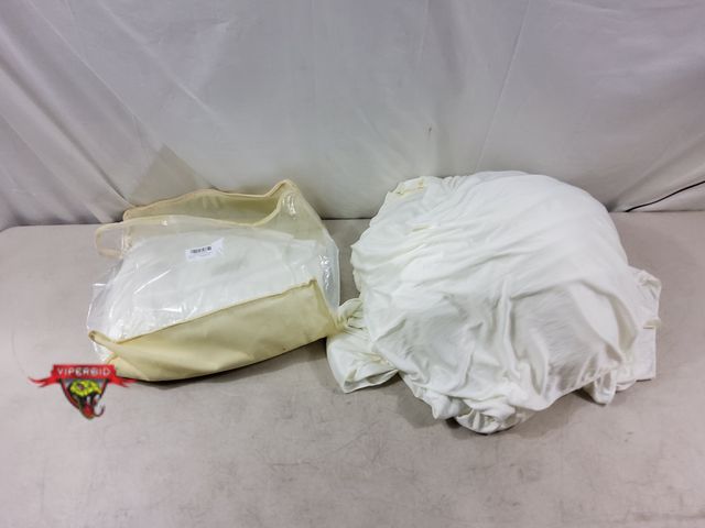 Lot 7-133134 - (10) Panels - 50ftx12ft Ivory Backdrop Curtains for Wedding / Party / Baby Shower decoration. Each p...