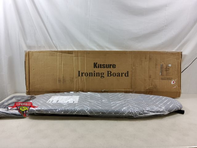 Lot 7-133273 - Kitsure Folding Ironing Board - Height Adjustable. 43" L x 13" W x 35.8" H
