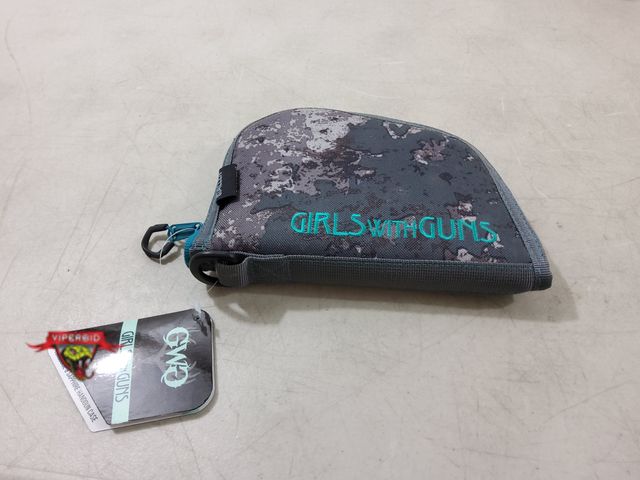 Lot 7-134699 - New! Girls with Guns 8" Handgun Case, 8.63" x 6.75". Shade Camo.