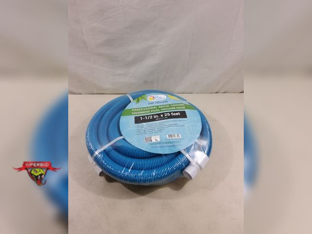 Lot 7-131080 - New! US Pool Supply professional above-ground swimming pool vacuum hose. 1-1/2" X 25 ft.