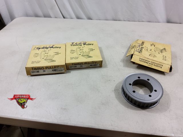 Lot 7-134162 - (3) Wood's timing pulleys. #32H100 SK.
