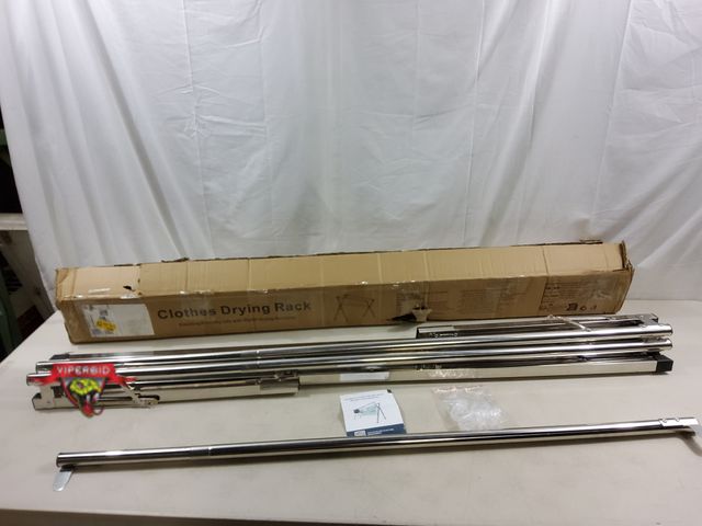 Lot 7-123769 - Jauree 79" Folding Clothes Drying Rack for Indoor / Outdoor.  Stainless steel.