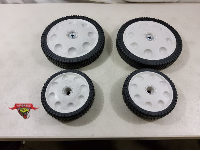 Lot 7-131120 - Set of 4 Wheels. (2) 12" &amp; (2)  8".