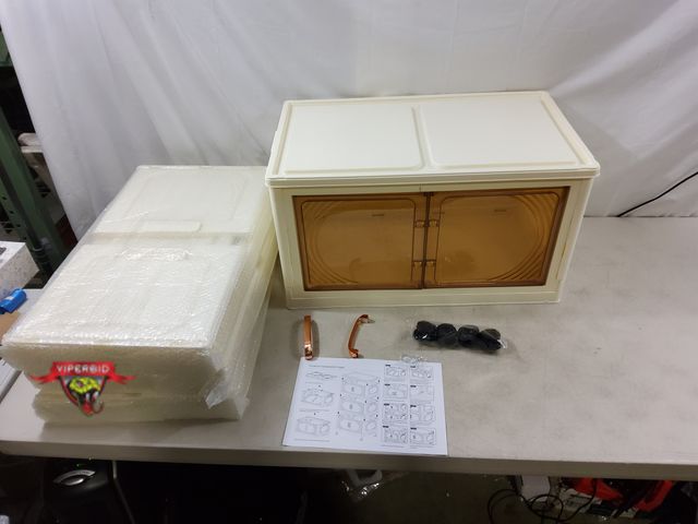 Lot 7-130364 - (4) Stacking 2-door storage bins. Each bins is 25" X 14-5/8" X 14"H.