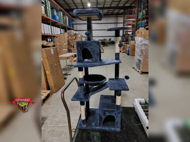 Lot 7-123616 - Gently used Cat tree tower. 62"H.