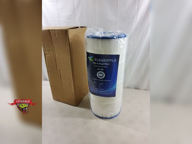 Lot 7-131093 - New! Clearipple spa &amp; pool filter. Model CP-100. Length: 23-5/8". Top: 6". Bottom 6". Outer Diam...