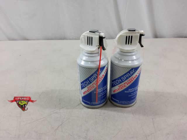 Lot 7-134629 - Retail value $30 each! New! (2) Canisters of TechSpray Envi-ro-tect anti-static instant chiller. #17...