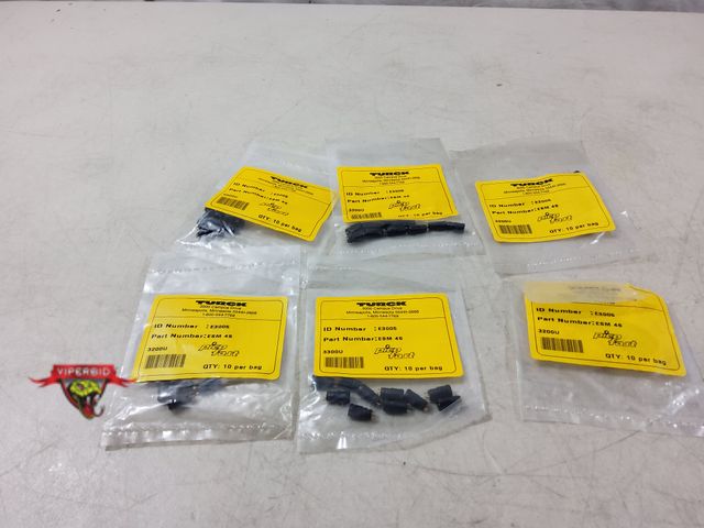 Lot 7-134812 - New! (6) Bags of 10 - Turck Picofast Connectors. #ESM 4S.