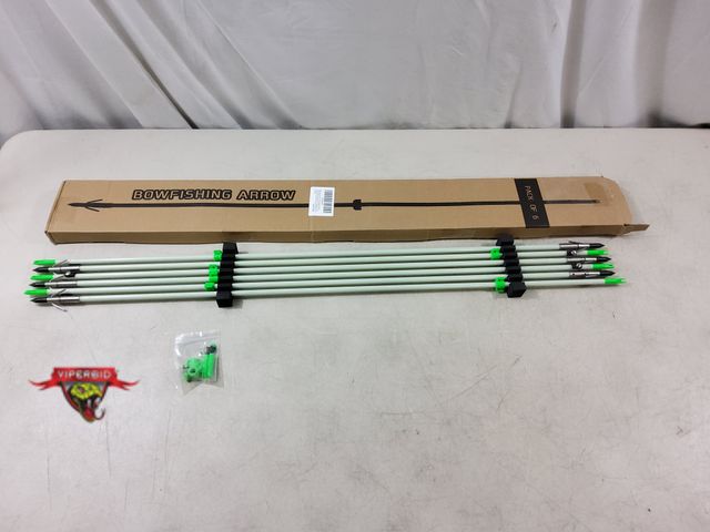 Lot 7-134632 - (6) 34" Bow Fishing Arrows Fiberglass Shaft.