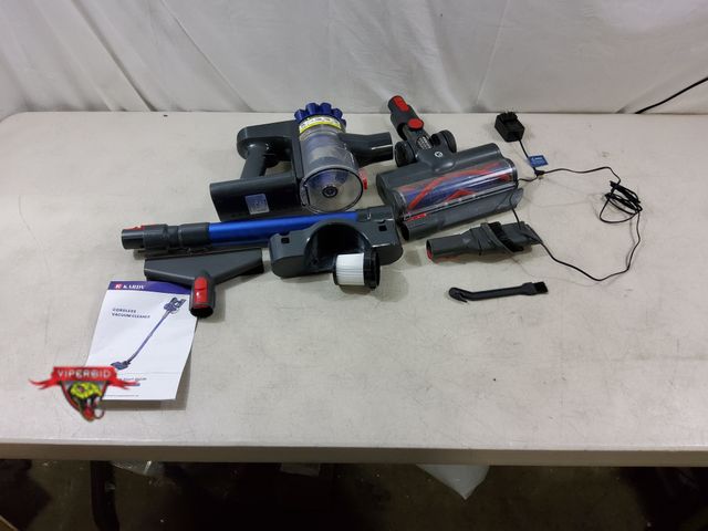 Lot 7-133238 - Used. Kardv cordless vacuum cleaner. Model V06.  Tested to power on - suctions.