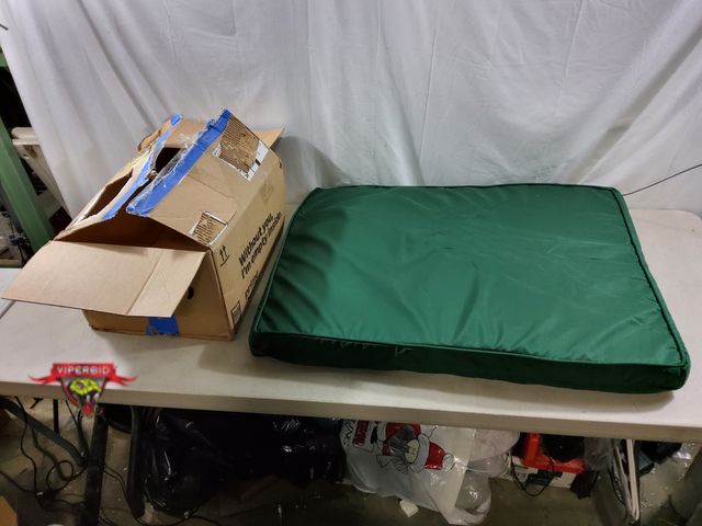 Lot 7-135719 - 35" X 26" X 3"Memory foam dog bed with removable cover.