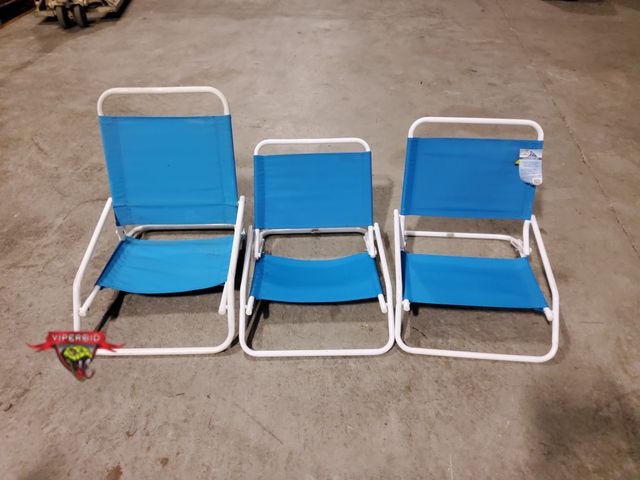 Lot 7-123821 - (3) Miscellaneous beach chairs.