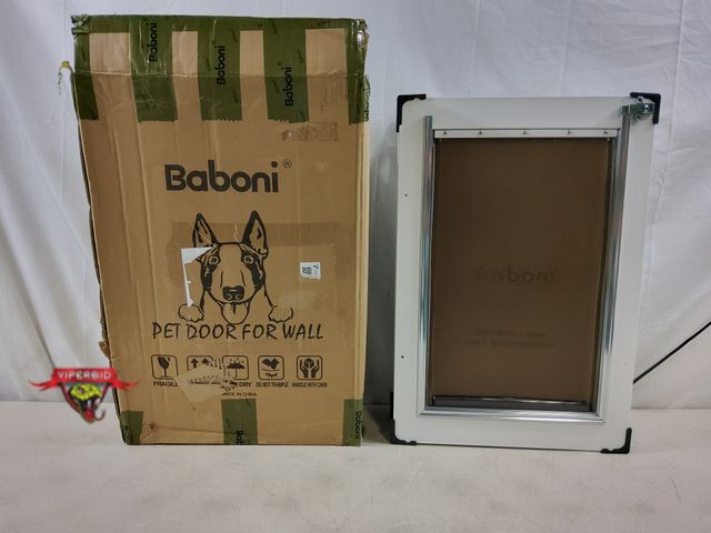 Lot 7-134308 - Baboni pet door for wall. Overall dimensions 21-1/8" X 14-3/8".