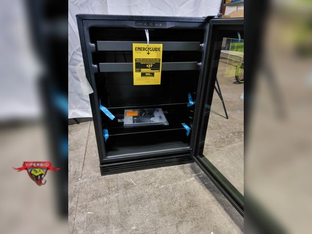 Lot 7-134574 - U-Line UHBV124-SG01A is a 24” Panel ready framed glass door with black cabinet Beverage center with ...