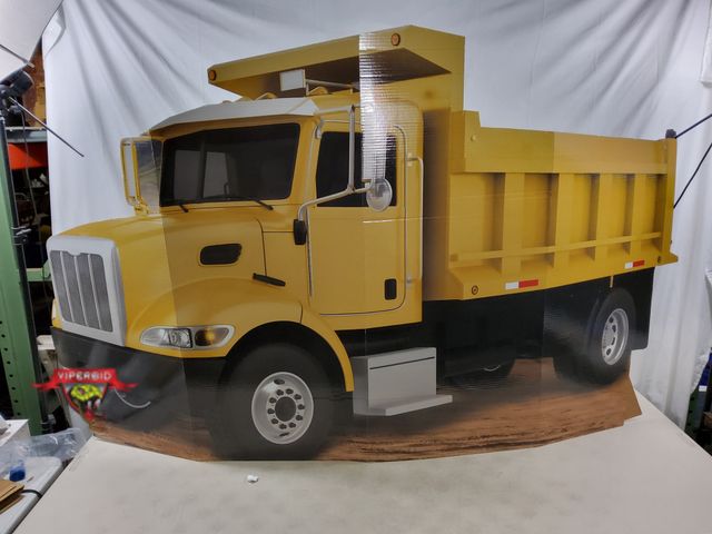 Lot 7-130390 - Retail value $49.95! Cardboard People Construction Dump Truck Life Size Cardboard Cutout Standup. 75...